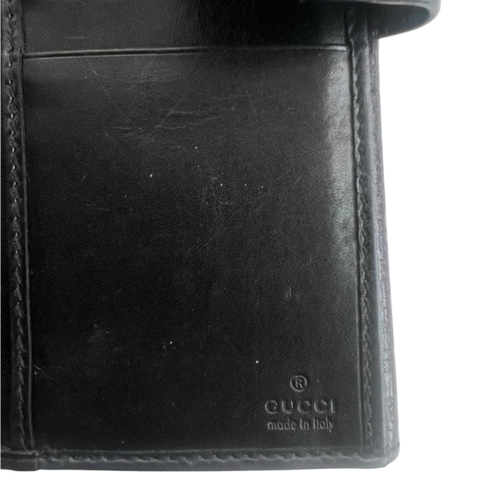 Gucci Black Guccissima Continental Wallet - Picture 10 of 13